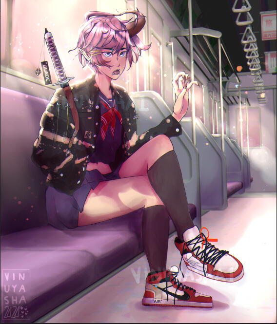 Full-body, full-render, full bg, $200